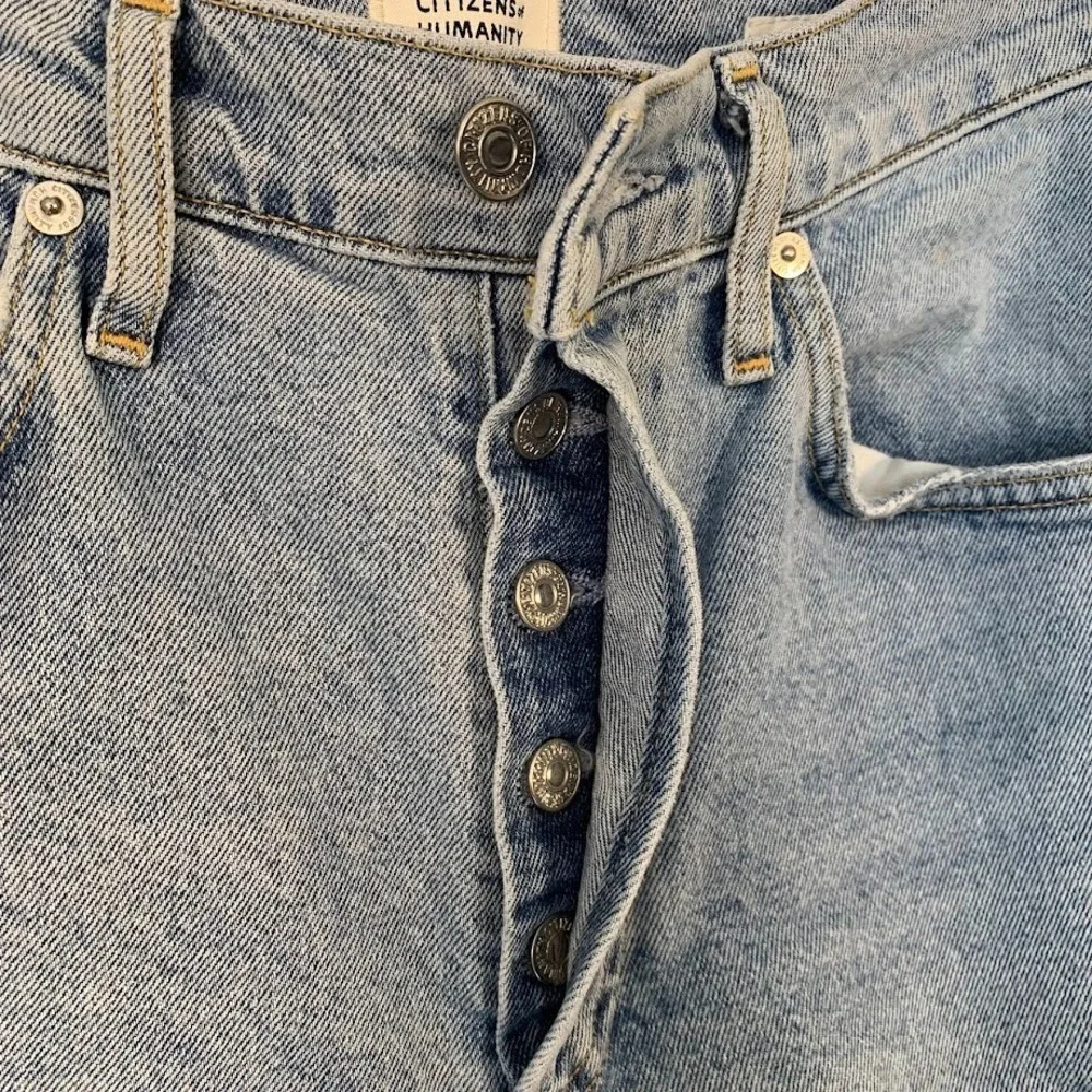 Citizens of Humanity  JOLENE High Rise Jeans Distressed Button Fly Women's 25‎